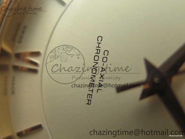 0119 Practical De Ville RG MKF 1:1 Best Edition Silver Dial RG Markers on Brown Leather Strap MIYOTA 9015 V 8049